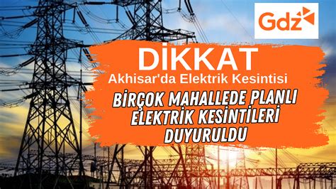 803 2024 Cuma Manisa-Akhisar Elektrik Kesintisi Hakkında Detaylar